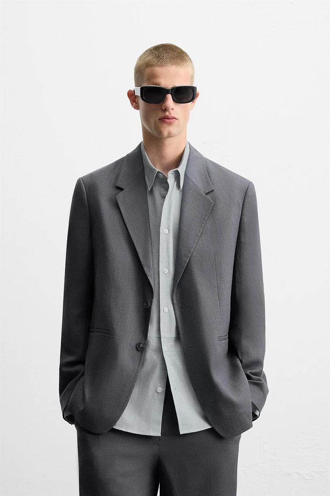 100% LINEN SUIT BLAZER