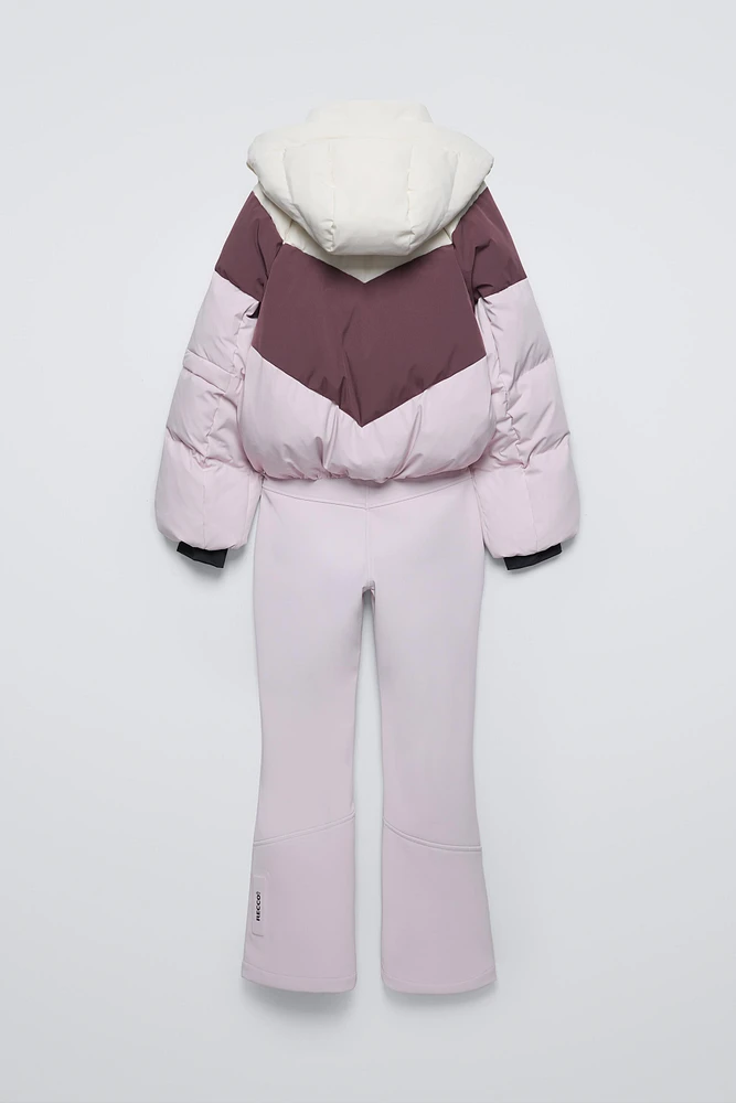 WINDPROOF AND WATER REPELLENT DOWN JUMPSUIT RECCO® SYSTEM SKI COLLECTION