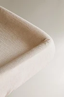 HOUSSE MATELAS À LANGER ENFANT POPELINE LIN UNI