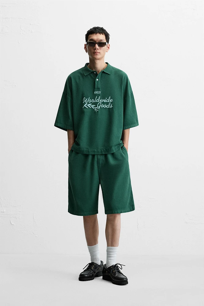 POLO BOXY FIT BRODÉ
