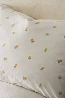 MIMOSA PRINT COTTON PILLOWCASE