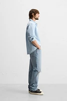 JEAN STRAIGHT FIT ÉCLABOUSSURES DE PEINTURE