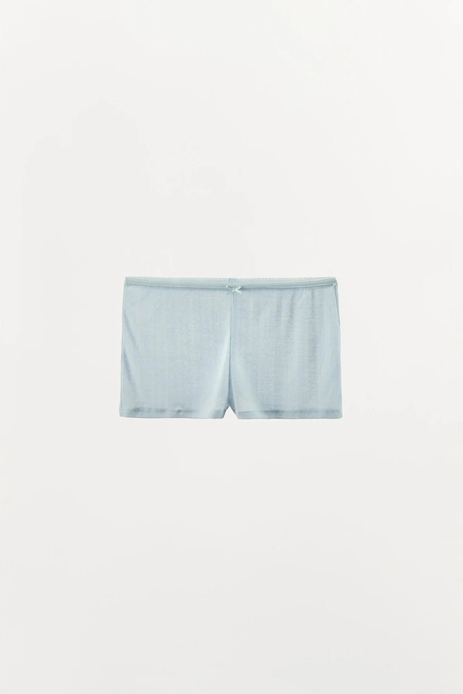 POINTELLE BOXER SHORTS
