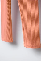 LEGGING CÔTELÉ ÉTIQUETTE