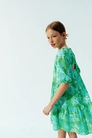 PANEL FLORAL DRESS