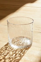 VERRE EN VERRE RECYCLABLE MARTELÉ