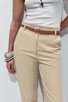 BELTED RUSTIC PANTS
