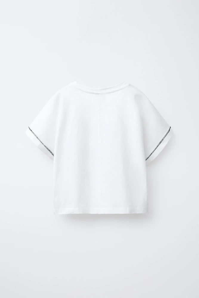 BOAT EMBROIDERY T-SHIRT