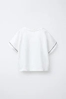 BOAT EMBROIDERY T-SHIRT