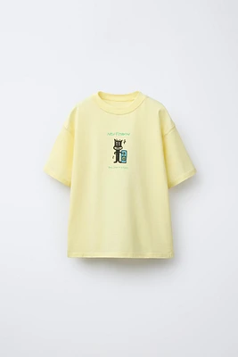 T-SHIRT IMPRIMÉ CHAT