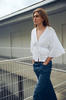 CHEMISE À ENTRE-DEUX