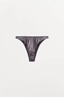 SATIN RIBBED PANTIES