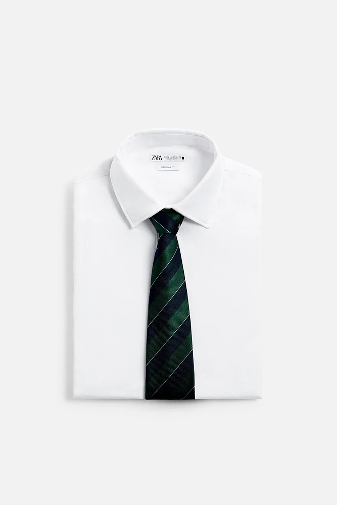 100% SILK STRIPED TIE