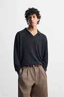 100% LINEN KNIT POLO SHIRT
