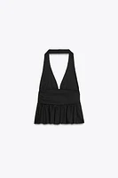 TOP HALTER VOLANTS