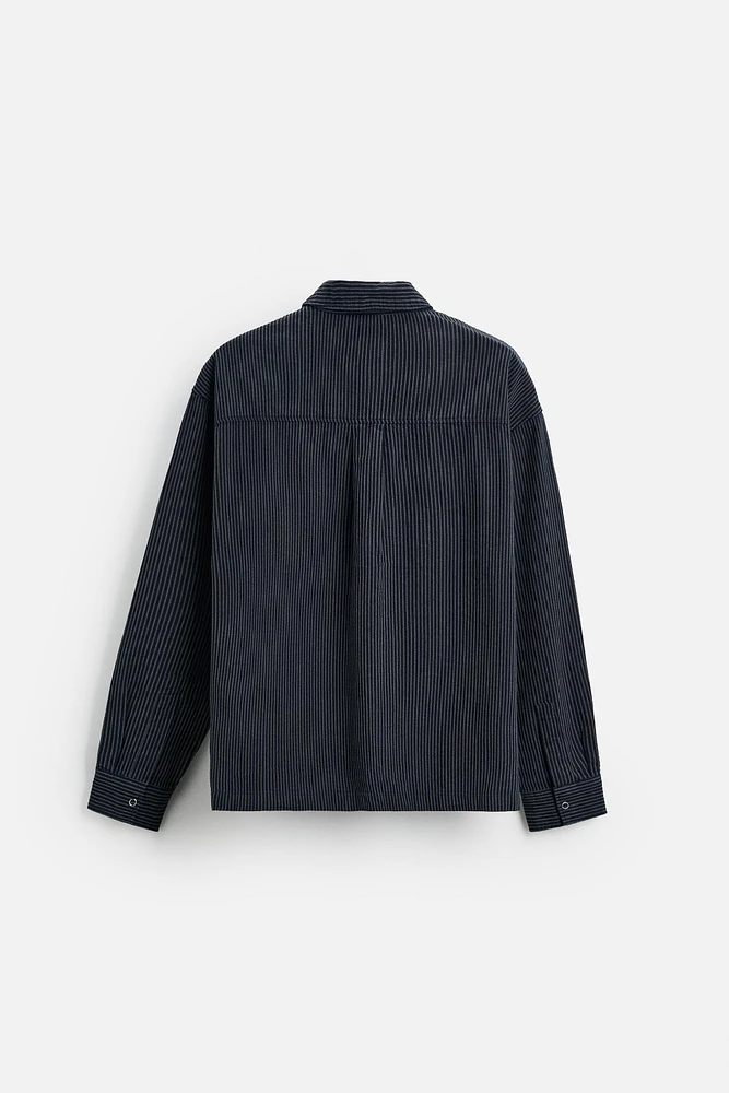 CHEMISE EN JEAN À RAYURES