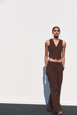 PANTALON À PLIS