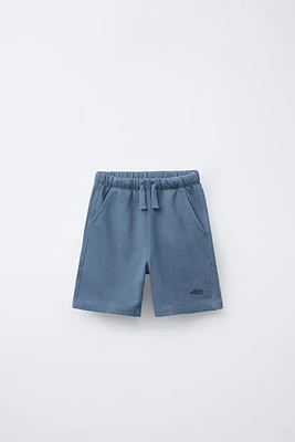 PLUSH LOGO SHORTS