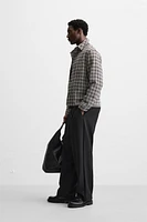 STRUCTURED CHECKERED OVERSHIRT
