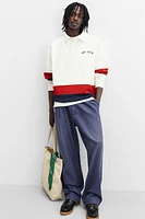POLO WITH CONTRASTING SIDE STRIPE