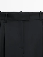 Straight-leg cool wool trousers