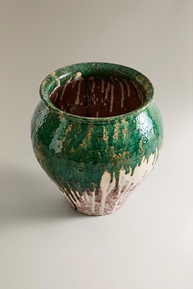 VASE CÉRAMIQUE VIEILLI
