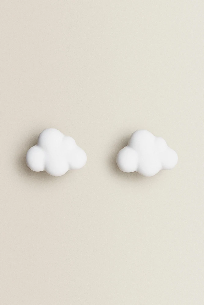 LOT BOUTONS DE PORTE ENFANTS NUAGE (LOT DE 2)
