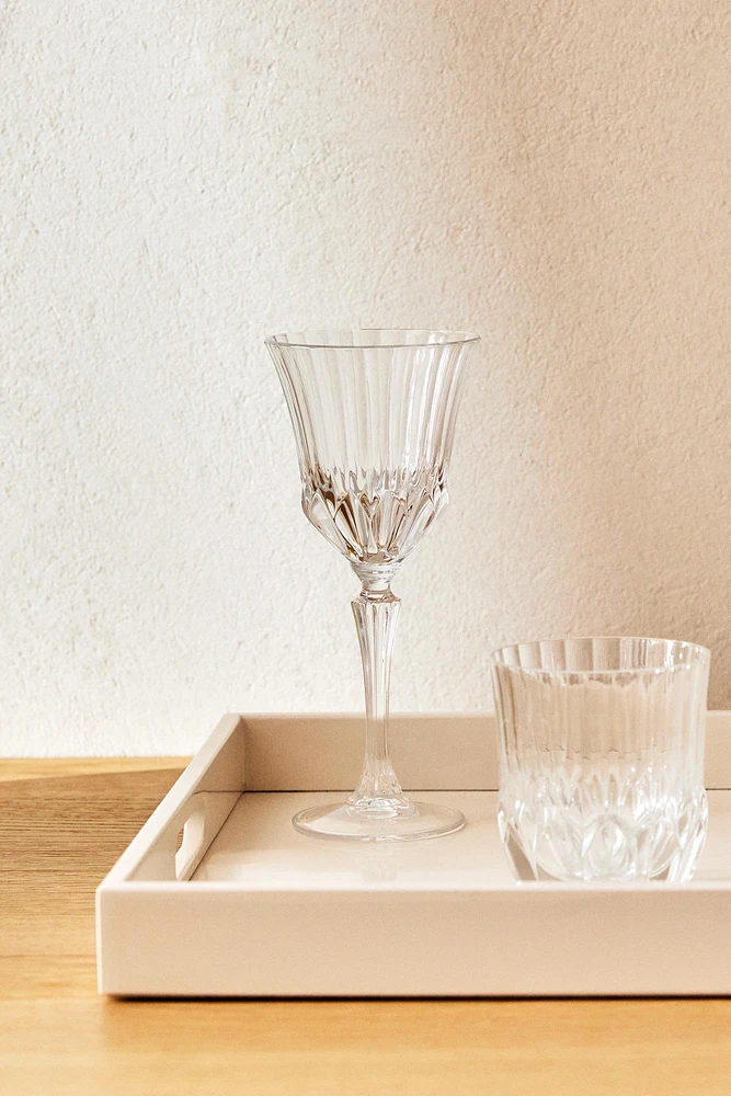 ENGRAVED CRYSTALLINE WATER GLASS