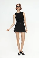 JUPE-SHORT À BOUTONS