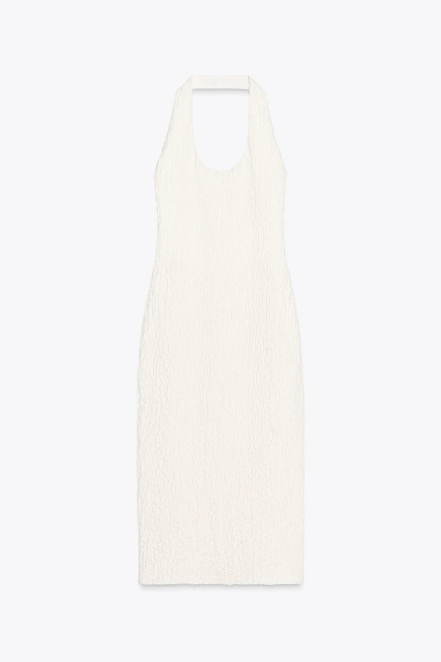 Zara HALTER TIE MIDI DRESS at Mall of America in Bloomington, MN