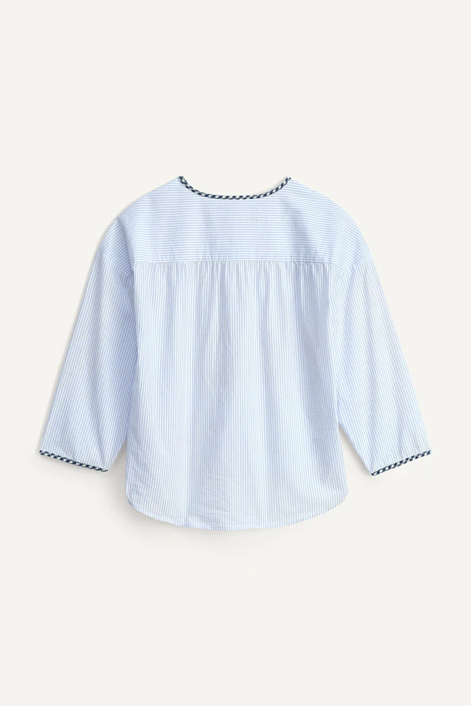 CHEMISE À RAYURES ET LISERÉS CARREAUX ÉDITION LIMITÉE