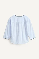 CHEMISE À RAYURES ET LISERÉS CARREAUX ÉDITION LIMITÉE