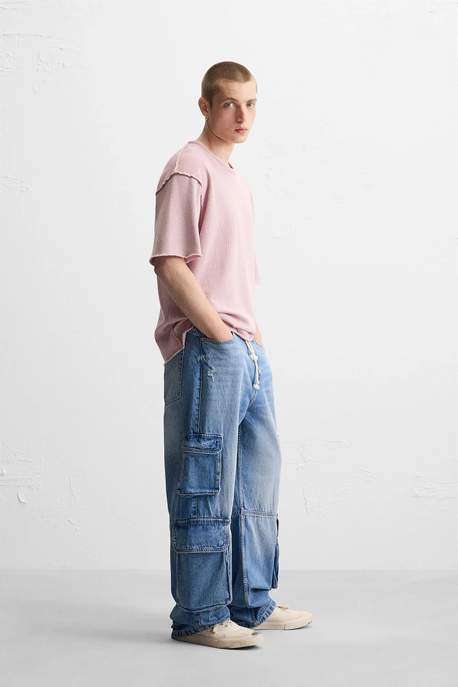 REVERSE EFFECT KNIT T-SHIRT