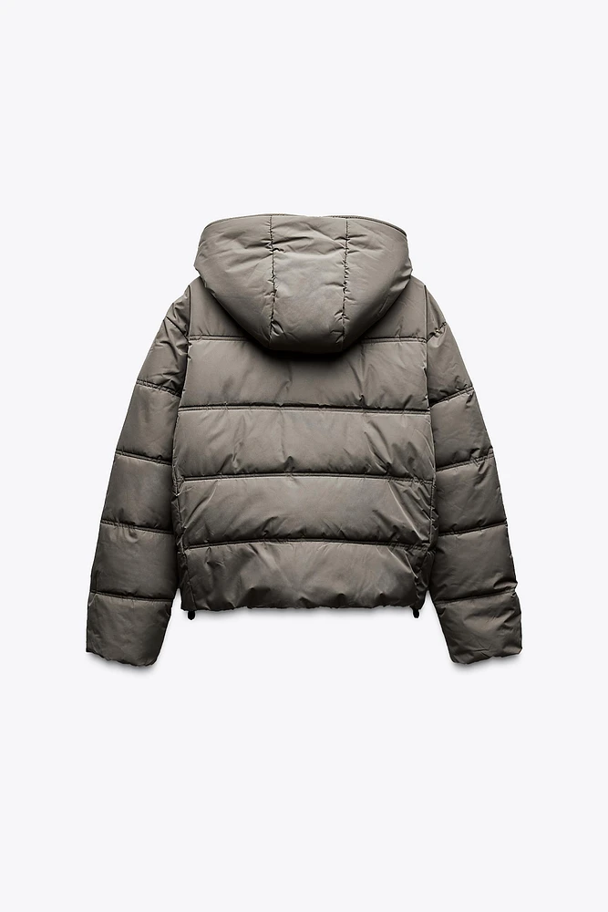 WATER AND WIND PROTECTION SHORT QUILTED ANORAK