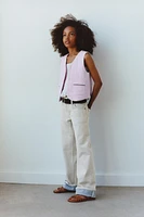 STRAIGHT LEG HEMS JEANS