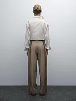 Pantalon straight avec fermeture