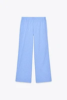 LACE PLAID PAJAMA PANTS