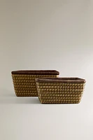 CORBEILLE TRESSÉE CARRÉE