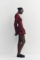 SHORT RUFFLED DRESS