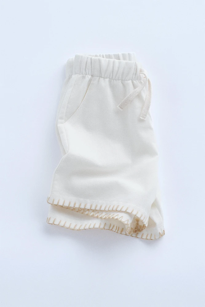 ZARA TIMELESS - TOPSTITCH BERMUDA SHORTS