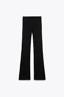 SIDE STRIPE FLARED LEGGINGS