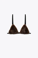 BRASSIÈRE EFFET FOURRURE ÉDITION LIMITÉE