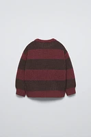 PULL EN MAILLE À RAYURES