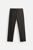 PANTALON DE COSTUME EFFET CIRÉ