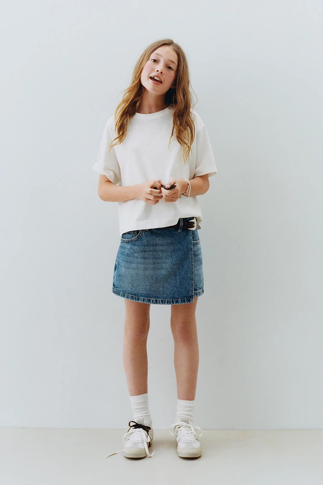 DENIM SKORT