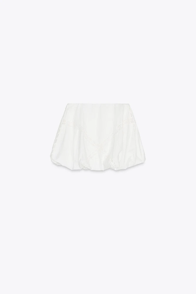MINI JUPE VOLUMINEUSE BRODÉE