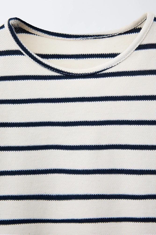 STRIPED PIQUÉ SHIRT