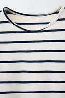STRIPED PIQUÉ SHIRT
