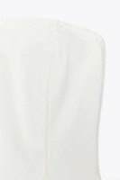 TRF DENIM BANDEAU TOP