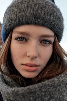 BONNET BEANIE IMPRIMÉ AVEC DE L'ALPAGA